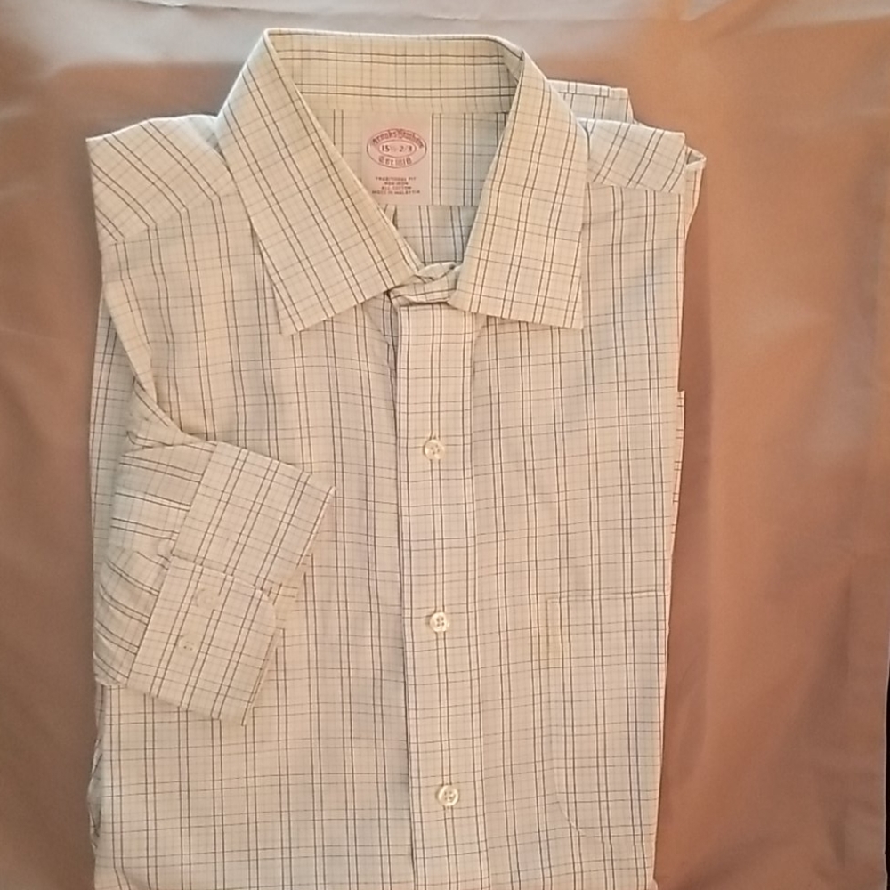 Brook's Brothers Dress Shirt Non-Iron 15.5-32.5